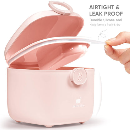 Termichy Baby Formula Dispenser, Portable Formula Dispenser Container with Scoop and Carry Handle for Travel Outdoor Activities for Baby Infant, 500ml