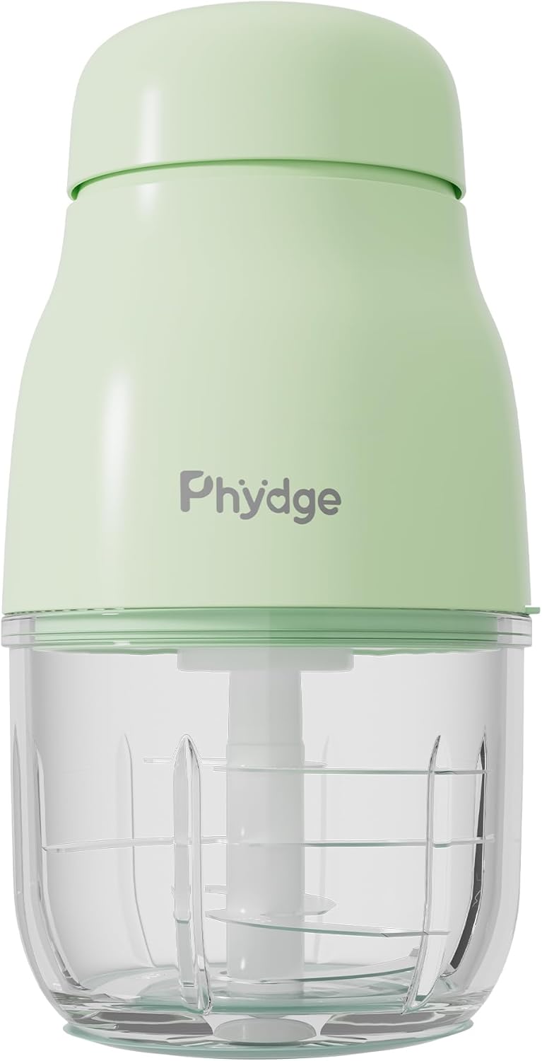 Baby Food Maker, Green Baby Food Blender, 10oz Baby Food Puree Maker, Food Processor for Baby Foods Fruit Vegetable Meat, 10-Second Quick Soft Food Prep for Baby