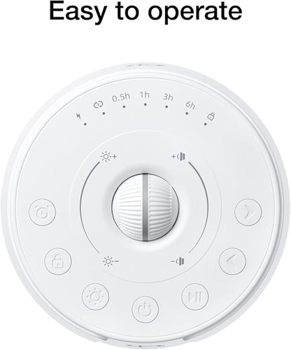 Sound Machine LEICEX White Noise Machine - 30 Soothing Sounds, 10 Colors Night Light, Rechargeable Battery- Travel Portable Sound Machine for Sleep Baby Adults, Perfect Sleeping Companion
