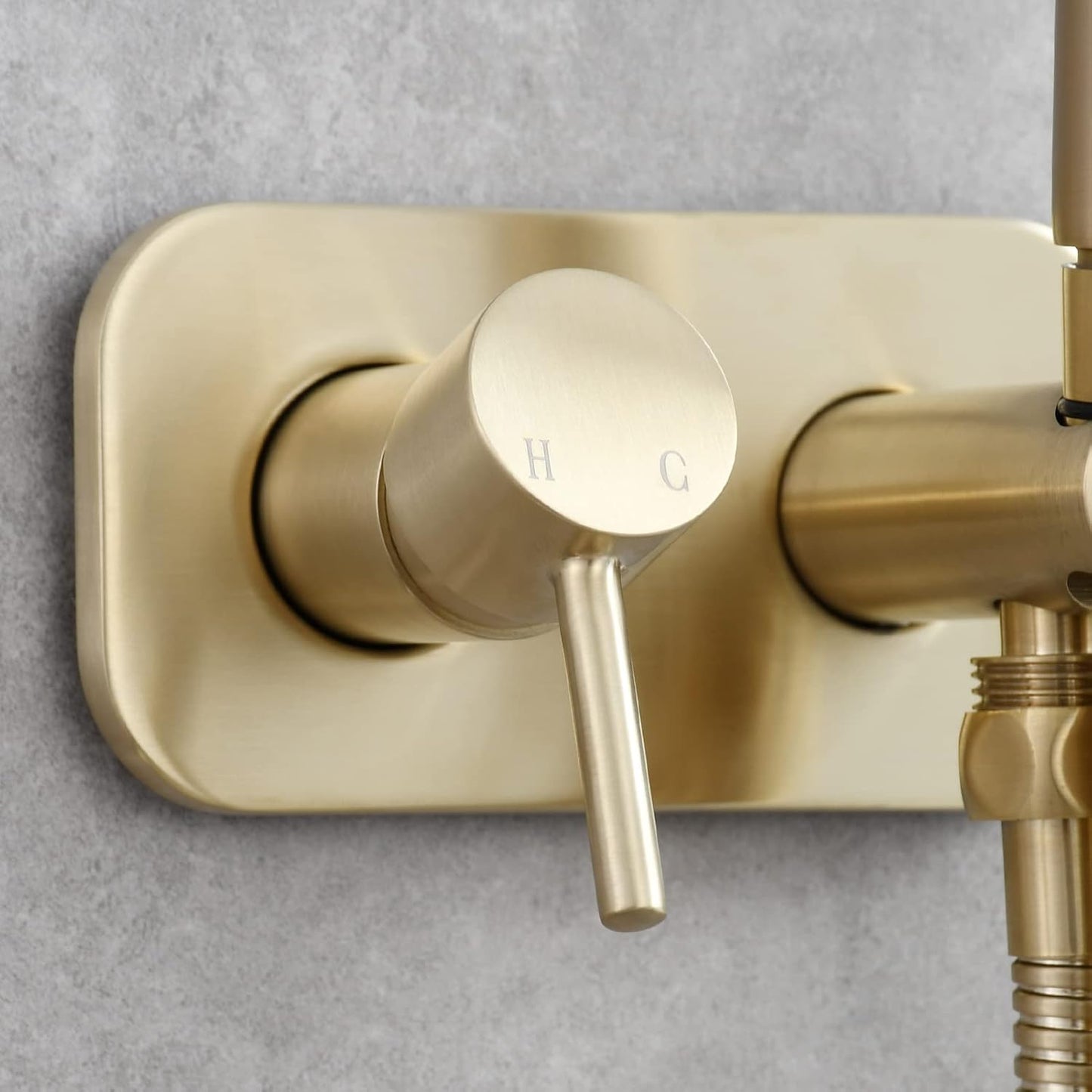 Tecmolog Stainless Steel Bathroom Bidet Sprayer Set Concealed Bidet Sprayer for Toilet Hot and Cold Handheld Cloth Diaper Sprayer Kit