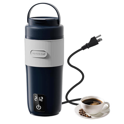 Portable Baby Bottle Warmer, Travel-Friendly with Detachable Battery Base, Type-C Fast Charge, 316 Stainless Steel, Touch Control, 8H Constant Temperature, Child Lock, 95-131°F