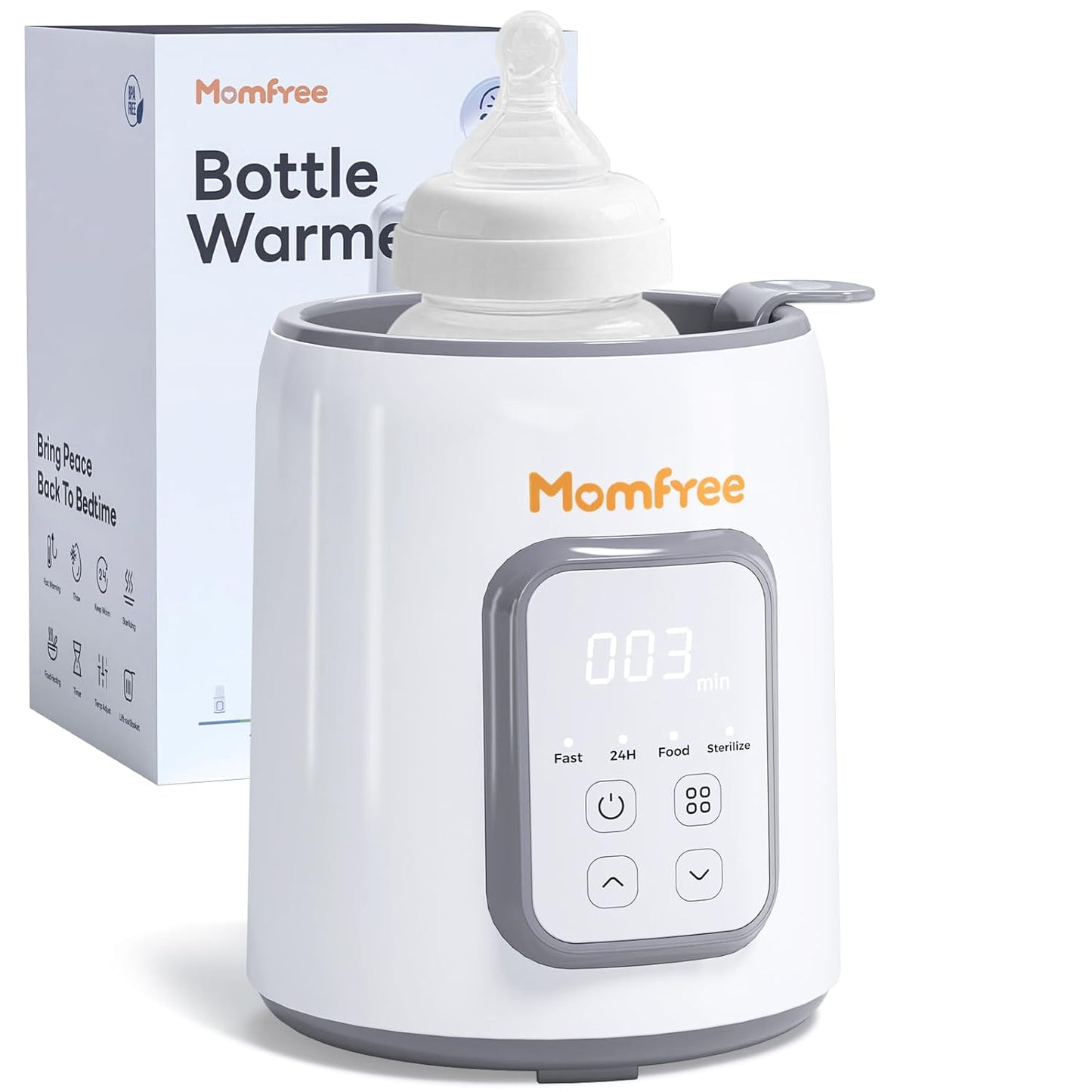 Bottle Warmer, 8-in-1 Fast Baby Bottle Warmer for Breastmilk and Formula,Milk Warmer with Accurate Temperature Control and Automatic Shut-Off,Multifunctional Bottle Warmers for All Bottles (Purple)