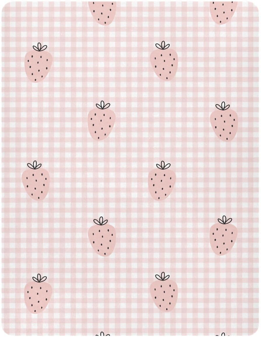 Fitted Crib Sheets Cactus and Floral Stretchy Portable Playard Sheets for Baby Toddler, Breathable Soft Mini Crib Mattress 52 x 28 in for Boys and Girls