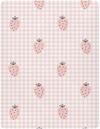 Fitted Crib Sheets Cactus and Floral Stretchy Portable Playard Sheets for Baby Toddler, Breathable Soft Mini Crib Mattress 52 x 28 in for Boys and Girls