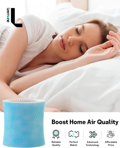 Leemone 4-Pack Bedside Humidifier Filter Replacement Compatible with Canopy Bedside & Nursery Humidifiers, Made with Wood Pulp & Paper Filter, Humidifier Wicking Filter Lasts Up to 6 Weeks