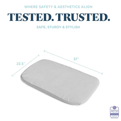 Baby Delight Beside Me Dreamer Bassinet & Bedside Sleeper Waterproof Fitted Sheet, Grey