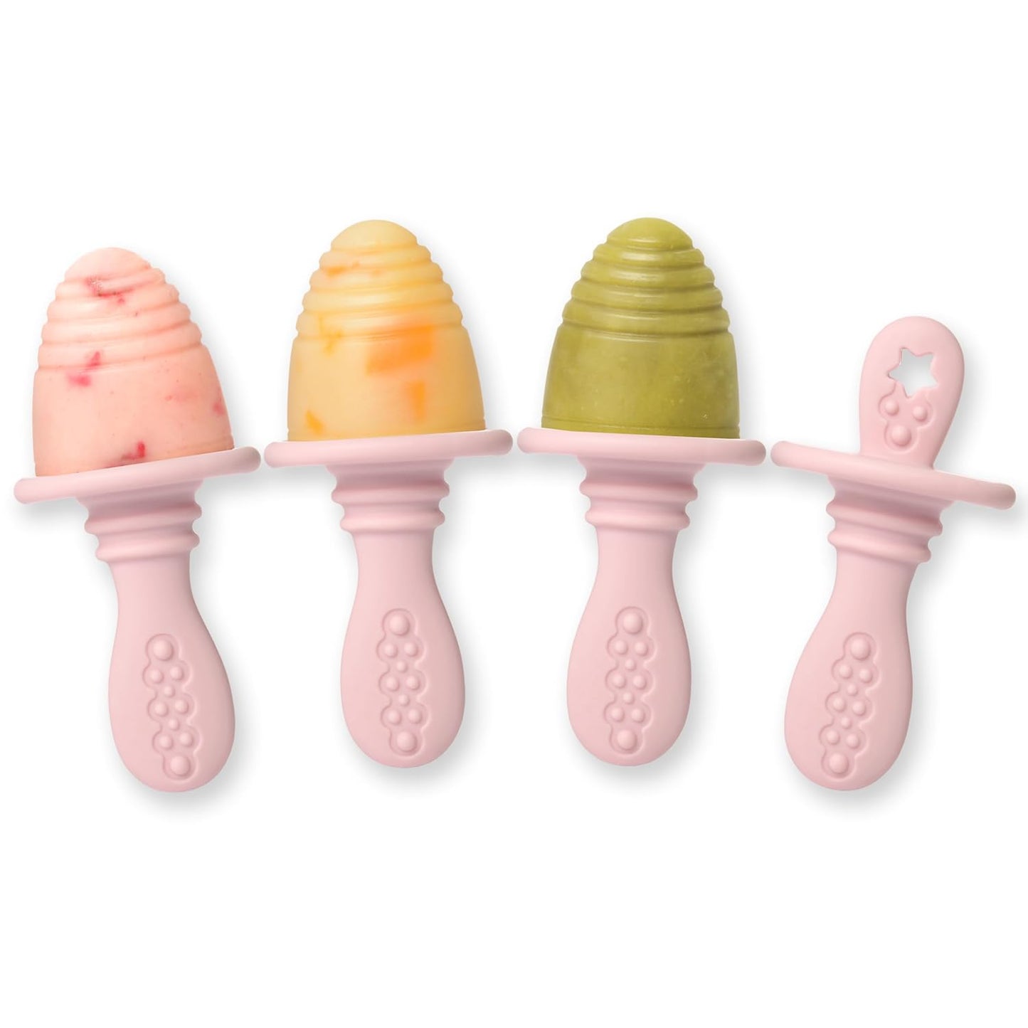 PrimaStella Silicone Petite Pops - Baby Popsicle Mold - BPA Free - Dishwasher Safe - 4 months+ Teether Pops