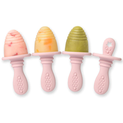 PrimaStella Silicone Petite Pops - Baby Popsicle Mold - BPA Free - Dishwasher Safe - 4 months+ Teether Pops