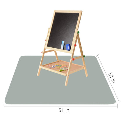 Splat Mat for Under High Chair/Arts/Crafts by CLCROBD, 51" Baby Anti-Slip Food Splash and Spill Mat for Eating Mess, Waterproof Floor Protector and Table Cloth