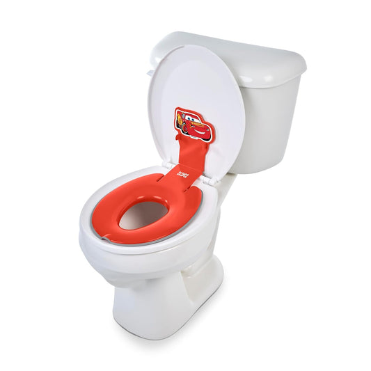 Bright Starts Disney Baby Minnie Mouse Flip & Sit Potty Training Seat, Attaches to Toilet Securely, Space Saving Design Fits Most Toilets