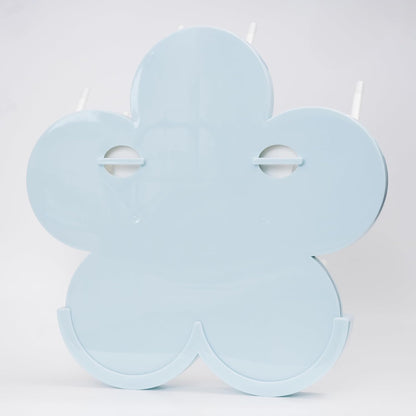 The Bottle Blossom- Wall Mounted Baby Bottle Drying Rack for Bottles, Cups, Sippy Cups, Vertical Wall Hanging, Space Saving, Large Capacity Baby Essential, 2 Adhesive Hooks Included (Light Blue)