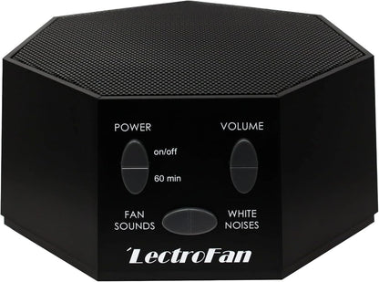 Adaptive Sound Technologies LectroFan Classic White Noise Machine - Global Power Edition with Adaptors for US, UK & EU - 20 Non-Looping Fan & White Noise Variations - White