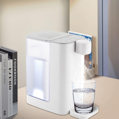 Instant Hot Water Dispenser 3L/102 OzCountertop Water Boiler & Warmer for Tea, Coffee and Baby Formula, Adjustable 5 Temperatures & 2 Water Outputs (White)