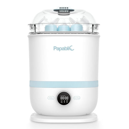 Papablic Baby Bottle Sterilizer and Dryer Pro, Esterilizador De Biberones, Electric Steam Sterilizer for Baby Bottles, Pacifiers, and Pump Parts, Large Capacity 10 Bottles