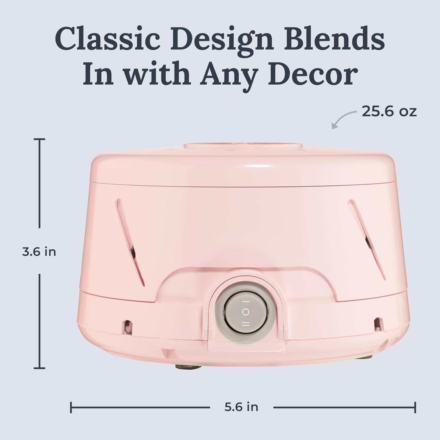 Yogasleep Dohm Classic (White) The Original White Noise Sound Machine, Soothing Natural Sounds from a Real Fan, Sleep Therapy for Adults & Baby, Noise Cancelling for Office Privacy & Meditation