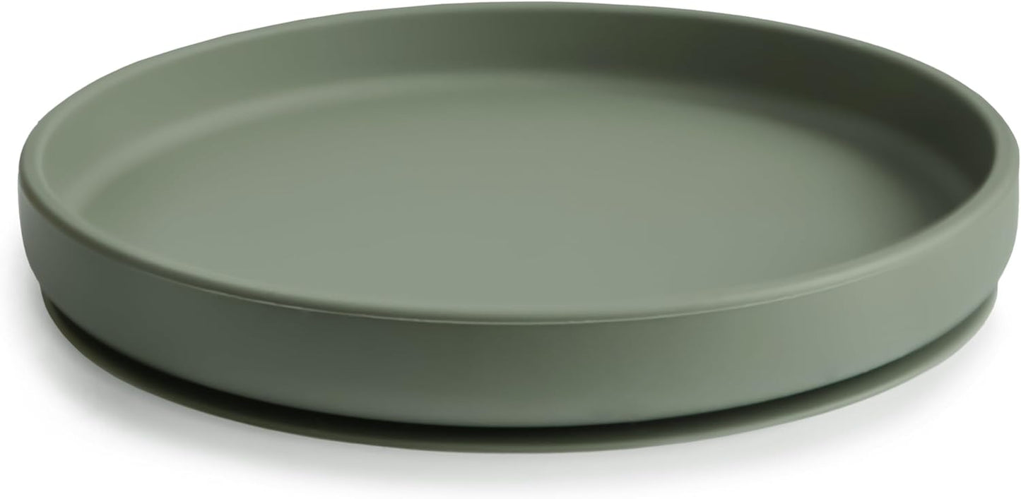 mushie Classic Silicone Suction Plate | BPA-Free Non-Slip Design (Daffodil)
