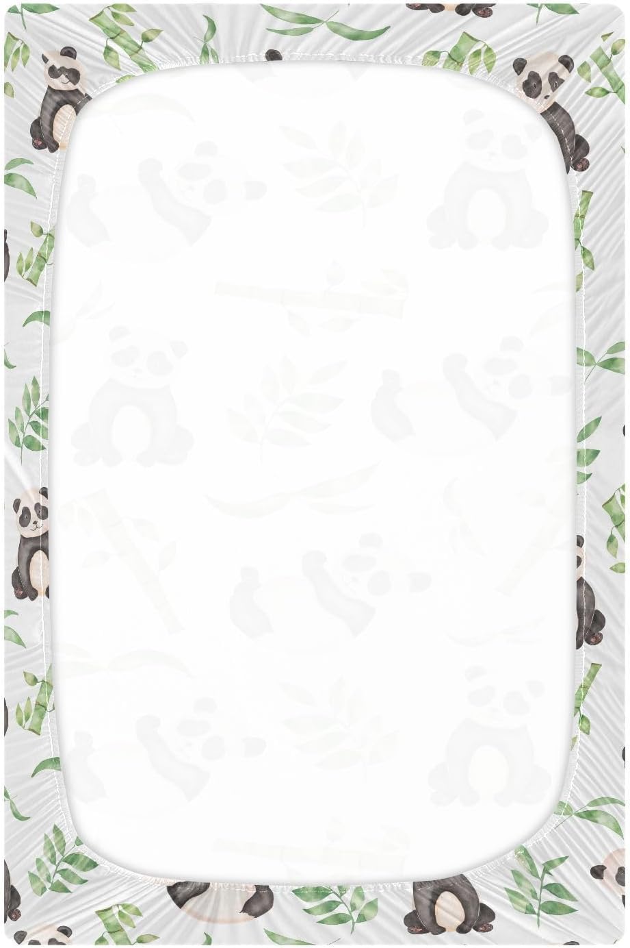 Fall Cute Mushroom Leaves Fitted Crib Sheets Stretchy Portable Playard Sheets for Baby Toddler, Breathable Soft Mini Crib Mattress 52 x 28 in for Boys and Girls