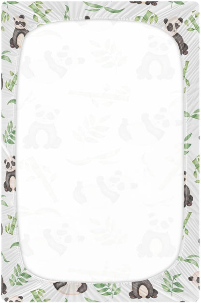 Fall Cute Mushroom Leaves Fitted Crib Sheets Stretchy Portable Playard Sheets for Baby Toddler, Breathable Soft Mini Crib Mattress 52 x 28 in for Boys and Girls