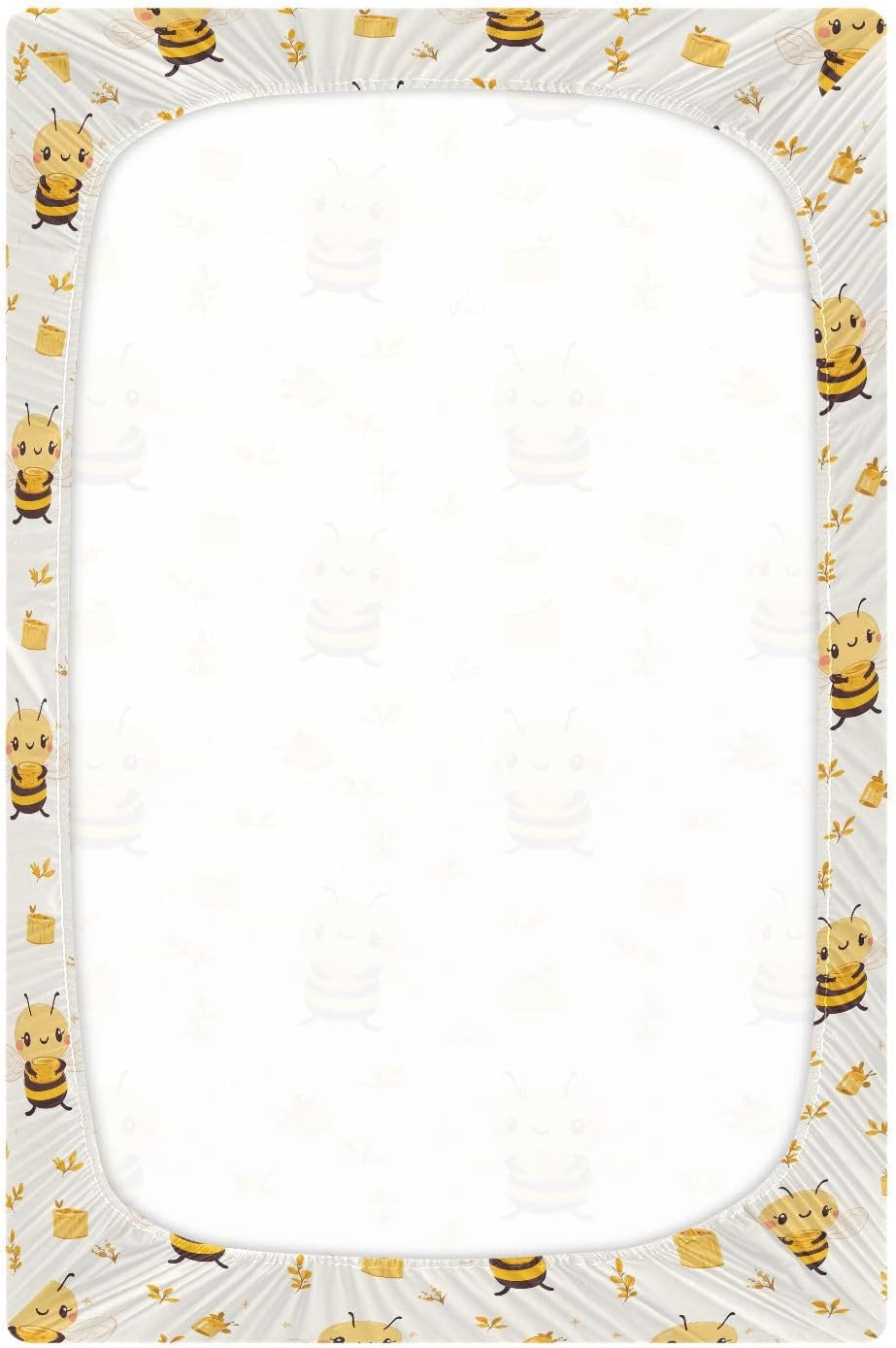 Fitted Crib Sheets Pink Checkered and Bows Stretchy Portable Playard Sheets for Baby Toddler, Breathable Soft Mini Crib Mattress 39 x 27 in for Boys and Girls