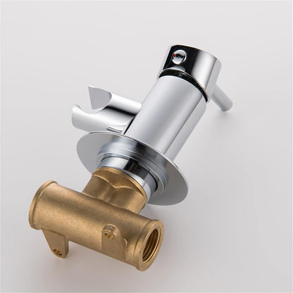Bidet Sprayer for Toilet, Wall Mounted Hot and Cold Bidet Faucet, Handheld Cloth Diaper Sprayer Kit,Chrome(Gunmetal Gray)