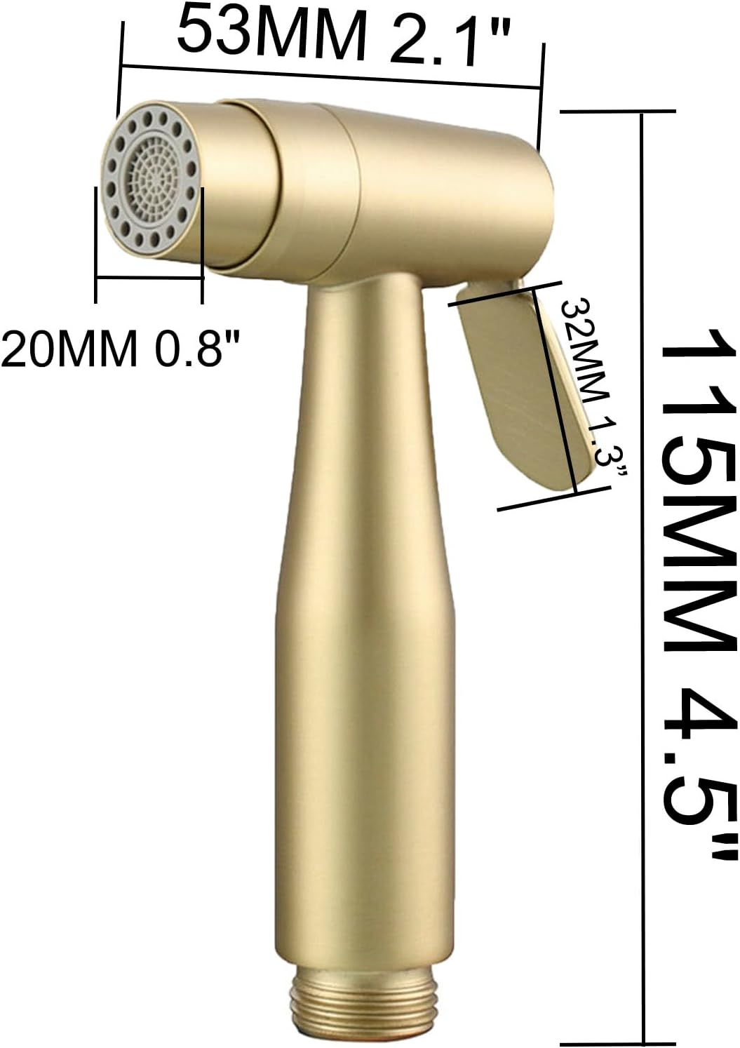 2 Function Cloth Diaper Sprayer,Biveah Stainless Steel Handheld Bidet Sprayer for Toilet Brushed Nickel, KXS004NA