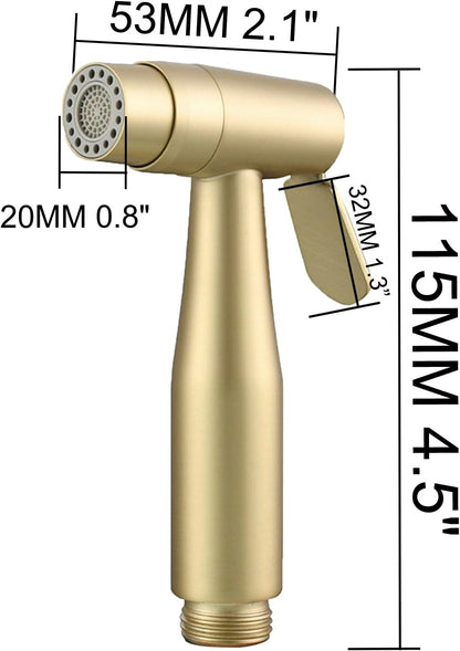 2 Function Cloth Diaper Sprayer,Biveah Stainless Steel Handheld Bidet Sprayer for Toilet Brushed Nickel, KXS004NA