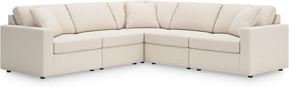 Signature Design by Ashley Modmax Coastal Press-Back Swivel Glider Rocker Recliner with Machine Washable Cover, Hidden Storage Compartments and 2 Bolster Pillows, Beige - Colors B
