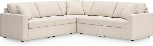 Signature Design by Ashley Modmax Coastal Press-Back Swivel Glider Rocker Recliner with Machine Washable Cover, Hidden Storage Compartments and 2 Bolster Pillows, Beige - Colors B