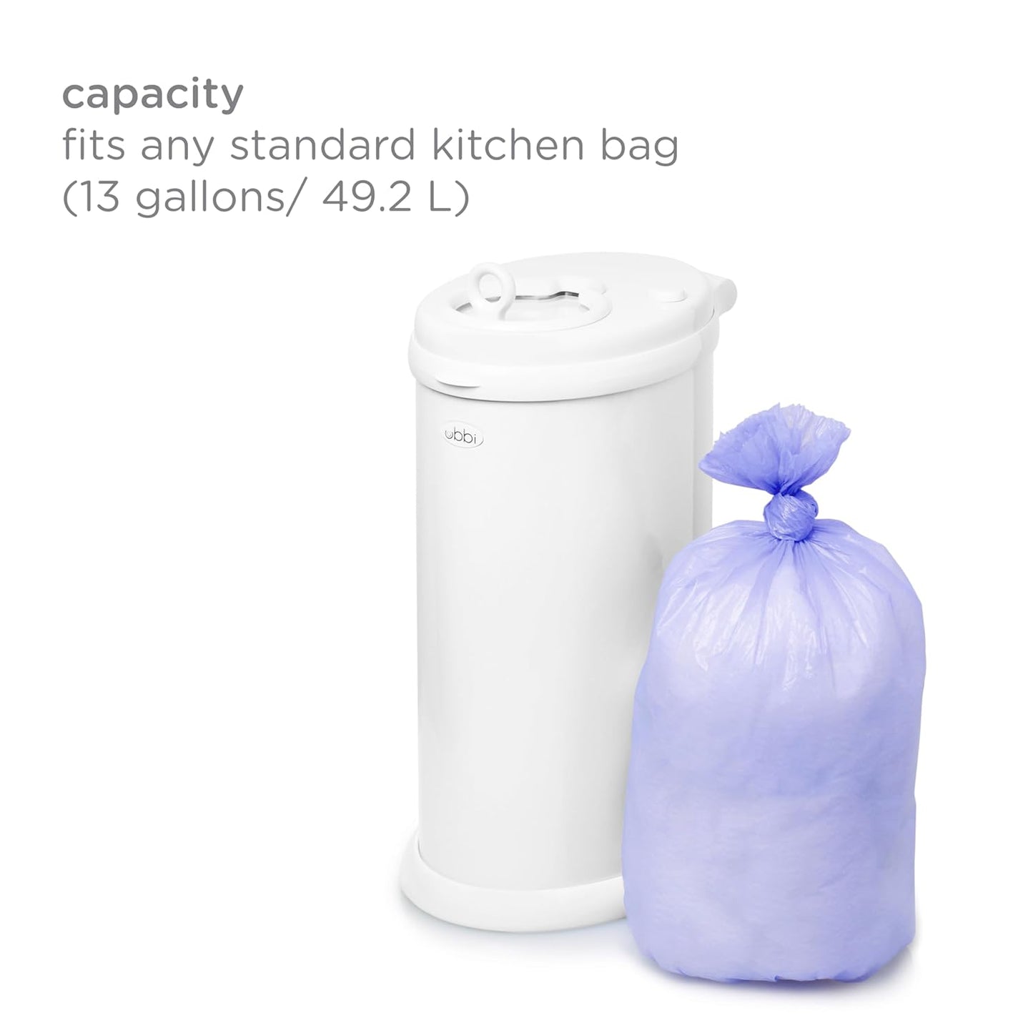 Ubbi Diaper Changing Value Gift Set, Baby Registry Gift, Includes Gray Diaper Pail, Absorbing Gels, Travel Changing Mat & Bag, Diaper Pail Waste Bags and On-the-Go Waste Sacks