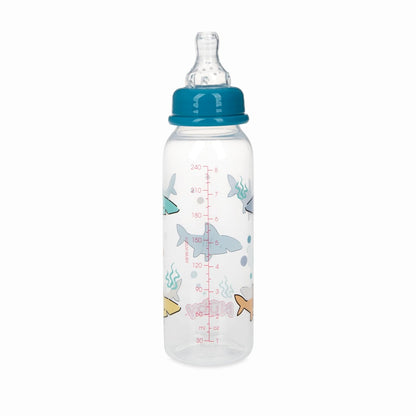Nuby Printed Non-Drip 8oz Bottle, 3 Pack, Neutral