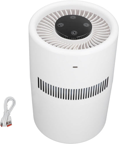 Air Purifier and Humidifier, 2 in 1 5W 4L Water Tank Quiet Evaporative Humidifier and Air Purifier Combo for Office Bedroom Nursery