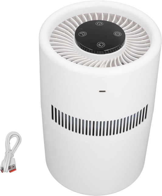 Air Purifier and Humidifier, 2 in 1 5W 4L Water Tank Quiet Evaporative Humidifier and Air Purifier Combo for Office Bedroom Nursery
