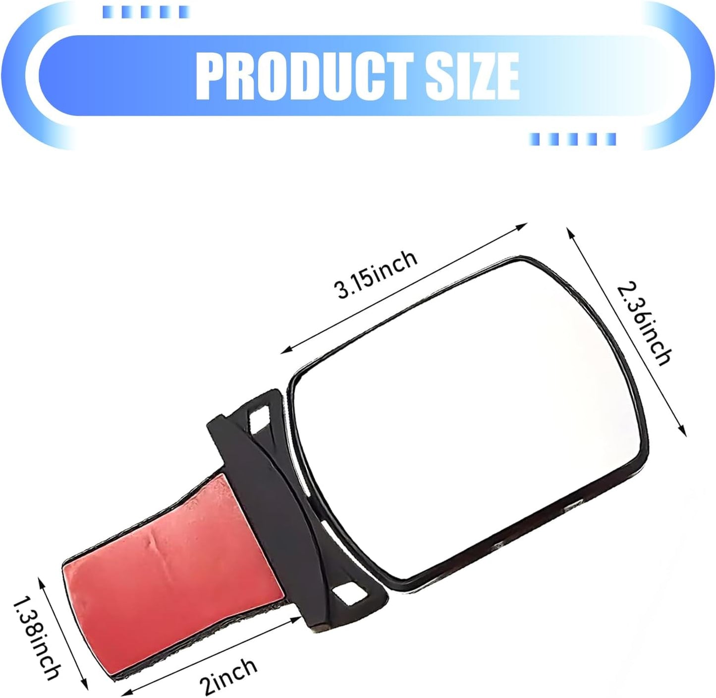 Car Interior Rearview Mirror, HD Rotatable and Adjustable Baby Seat Mirror, for Observing Rear Row, Universal for Most Cars (White)