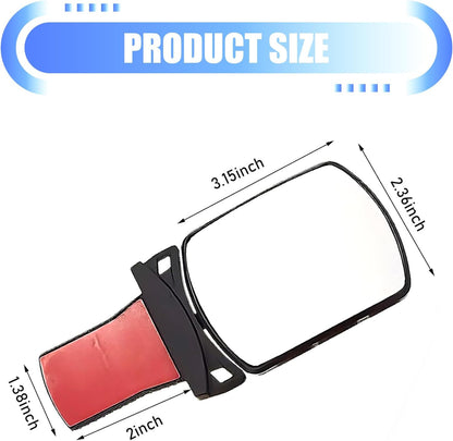 Car Interior Rearview Mirror, HD Rotatable and Adjustable Baby Seat Mirror, for Observing Rear Row, Universal for Most Cars (White)