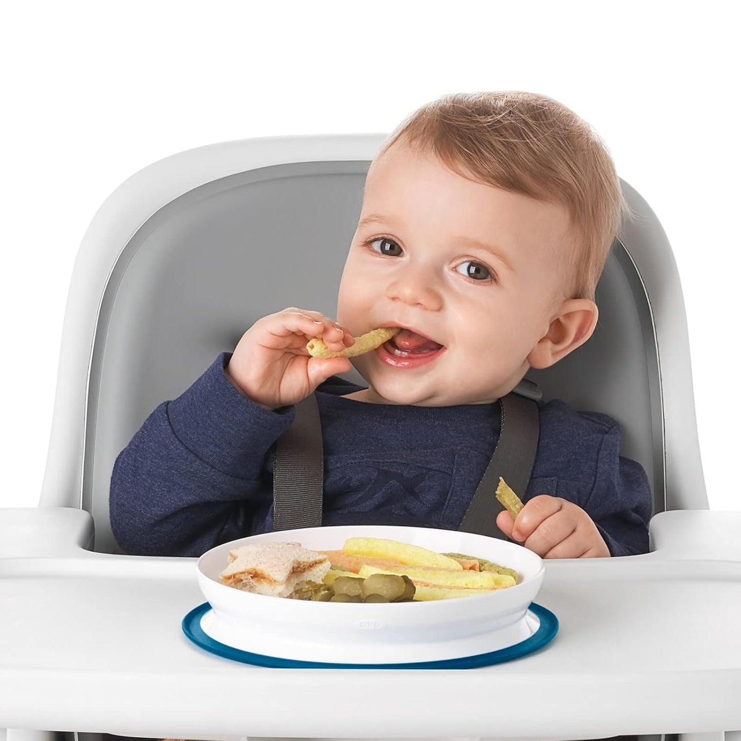 OXO Tot Stick and Stay Suction Plate - Blossom