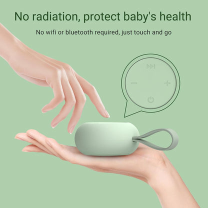 Jaroco Portable Baby Sound Machine [White Noise for Babies Kids Adults][Sleep Soother][12 Soothing Sounds] 15 Hours Battery Life, Registry Gift,Shower,Clips on Baby Stroller Rose