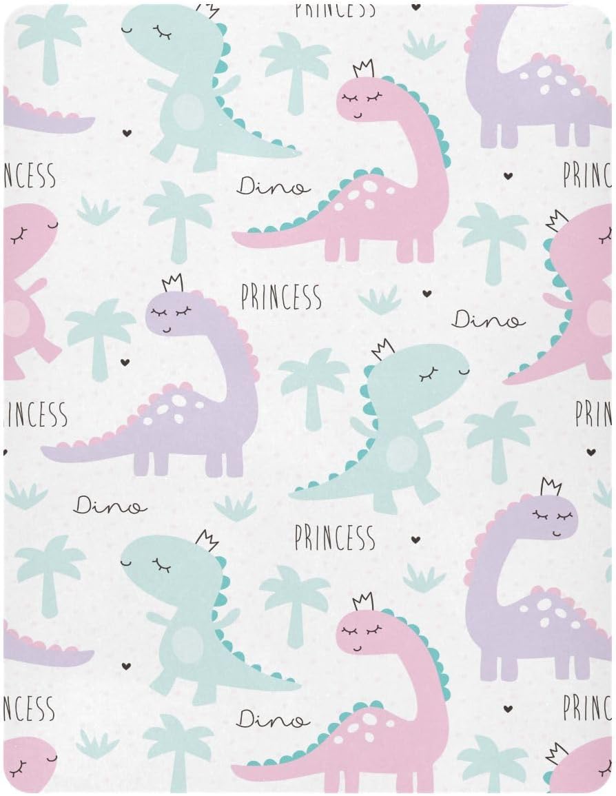 Fitted Crib Sheets Turtle Sea Horse Stretchy Portable Playard Sheets for Baby Toddler, Breathable Soft Mini Crib Mattress 39 x 27 in for Boys and Girls