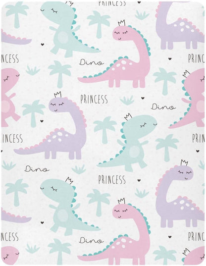 Fitted Crib Sheets Turtle Sea Horse Stretchy Portable Playard Sheets for Baby Toddler, Breathable Soft Mini Crib Mattress 39 x 27 in for Boys and Girls