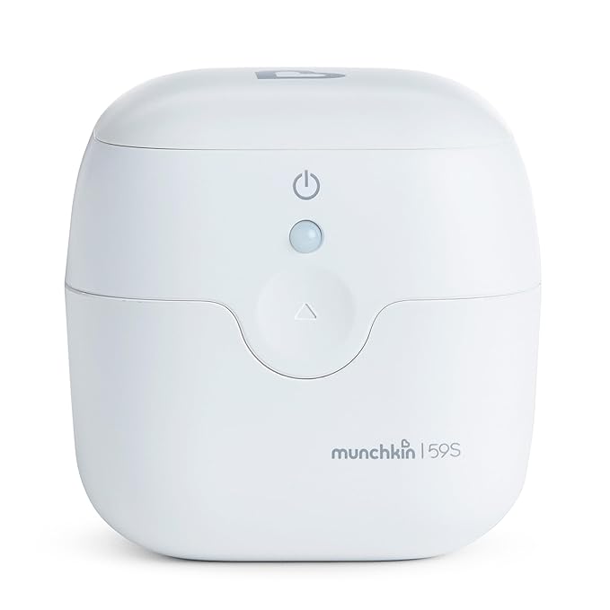 Munchkin Portable UV-C Cleaner for Pacifiers, Teethers and More, White