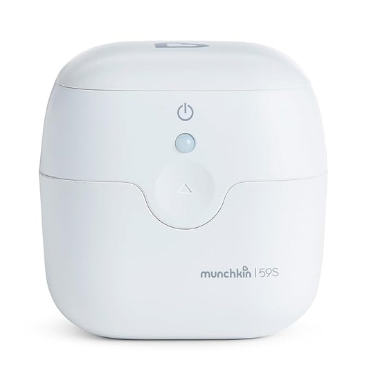 Munchkin Portable UV-C Cleaner for Pacifiers, Teethers and More, White