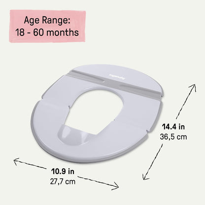 Ingenuity My Travel Potty, 2-in-1 Baby and Toddler Portable Potty Seat & Potty Ring, Lightweight Foldable, Includes Travel Bag & 3 Disposable Liners, Neutral