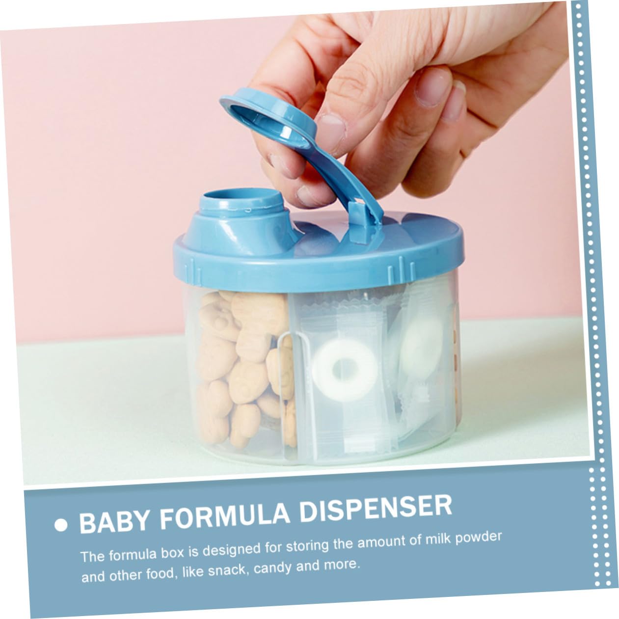 BESPORTBLE 2pcs Milk Dispenser Bottle Travel Formula Dispenser Portable Formula Container