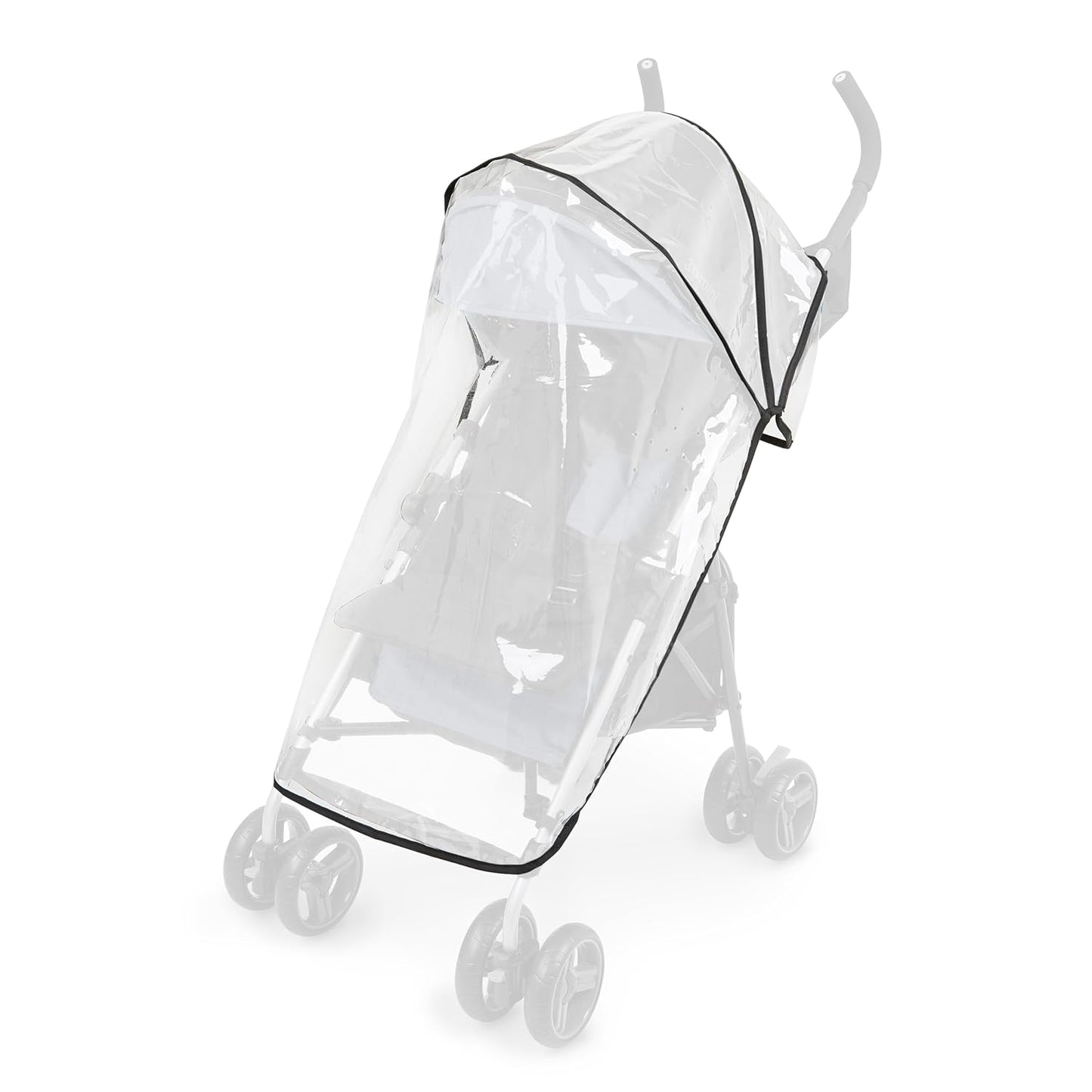 Ingenuity 3D Mini Stroller Rain Cover, Baby Weather Shield for Rain, Wind & Snow, Fits 3D Mini Strollers, Vented Airflow, Clear Visibility, Easy Install & Storage – Clear