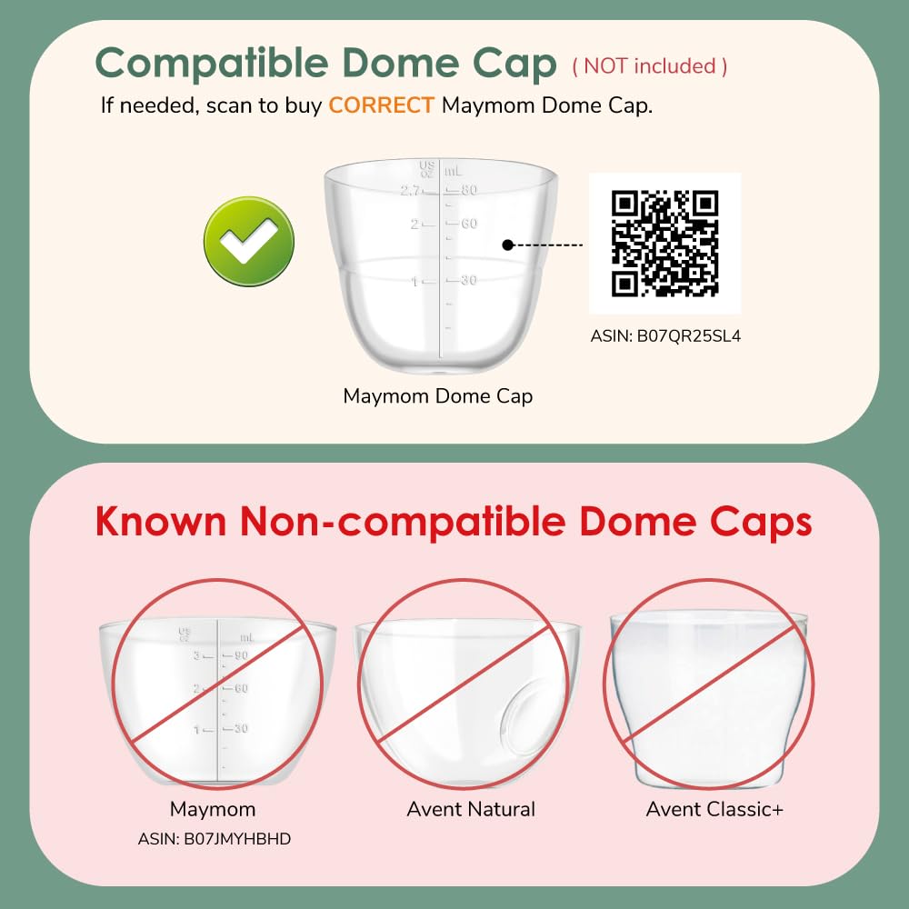 Maymom Screw Lids Aka Travel Caps with Rewritable Sealing Disc Compatible with Avent Bottle, Maymom Wide Mouth Bottles; Cap Replace Avent Natural Bottle Sealing Ring and Sealing Disc, 6pcs. (Blue)
