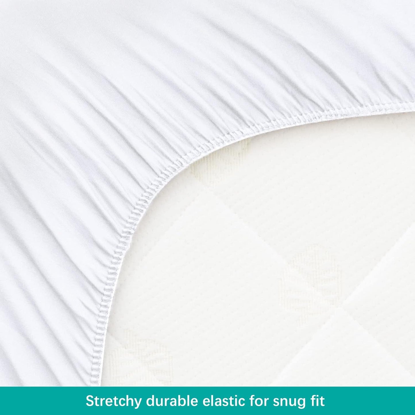 Waterproof Bassinet Mattress Protector, Fit for 19" x 33" KoolaBaby (3 in 1), Papablic, BabyBond, HARPPA and RICUTON Bedside, Ultra Soft Breathable, Washer & Dryer