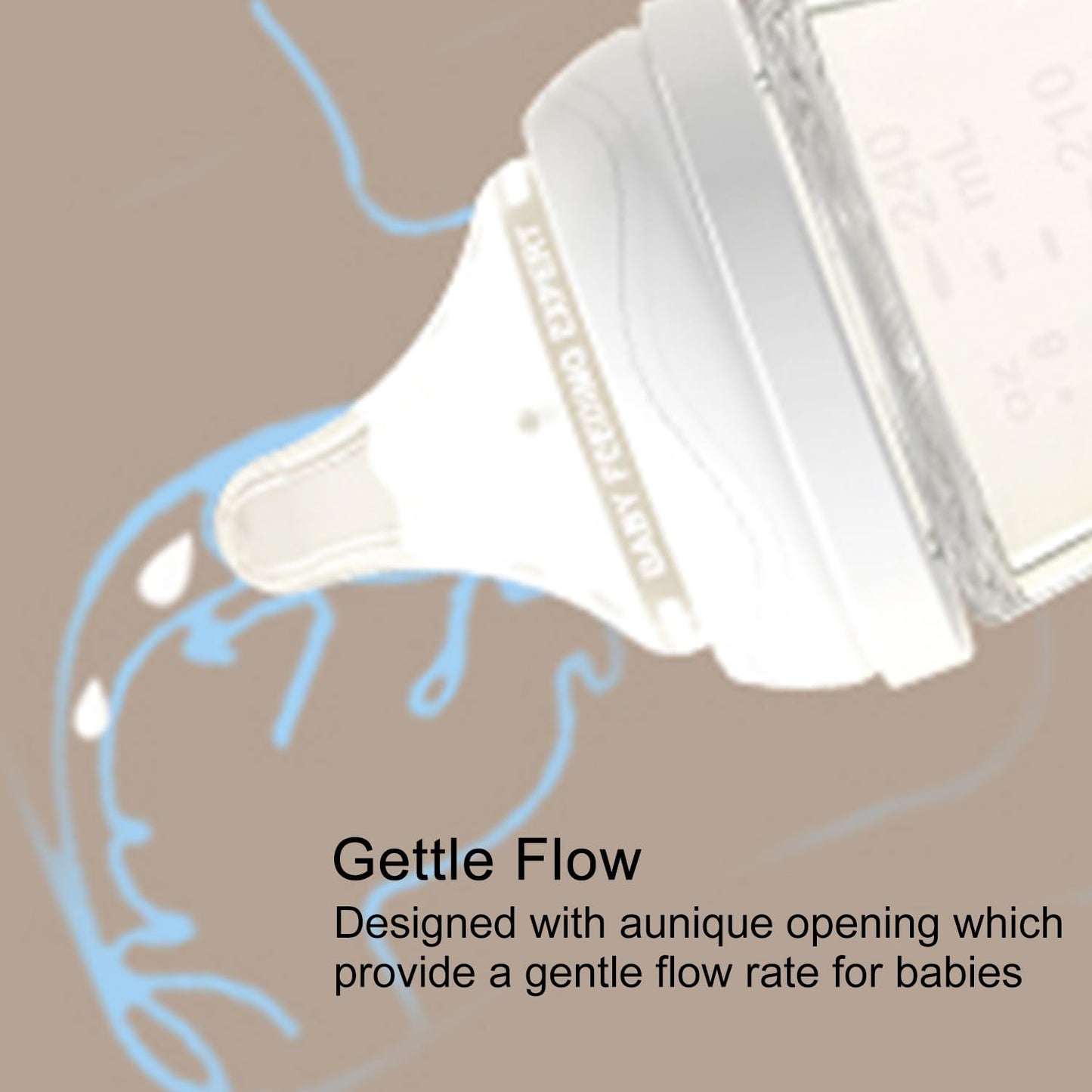 Natural Glass Baby Bottles Gentle & Slow Flow, Newborn Breastfeeding Bottle with Anti Colic Nipple for 0 Months Babies, 3 Packs (White (5 Ounce), 1 Count (Pack of 3))