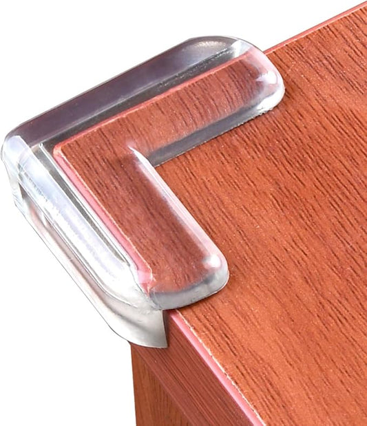 LOMILY Clear Corner Guards(12 Pack),Table Corner Protectors,Clear Edge Safety Bumpers,High Resistant Adhesive Gel,Corner Protector for Baby,Kids,Furniture,Cabinet,Glass,Coffee Table,ect.
