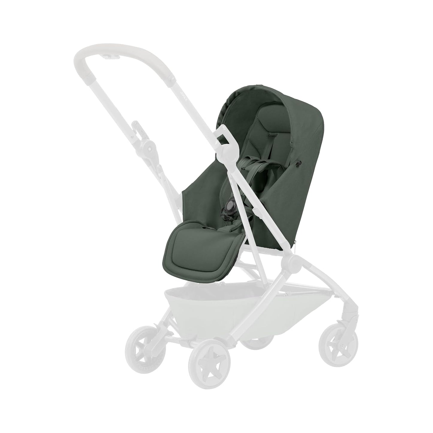 Joolz Aer2 Nest-to-Seat Accessory - Parent-Facing Compact Travel Stroller Seat for Newborn to Toddler (Up to 33 lbs) –Lightweight One-Hand Fold – Airplane Approved – Space Black (Chassis Not Included)