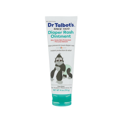 Dr. Talbot's Baby Diaper Rash Ointment - 2 oz - Zinc Oxide Skin Protectant with Peruvian Balsam - Treats and Prevents Rash