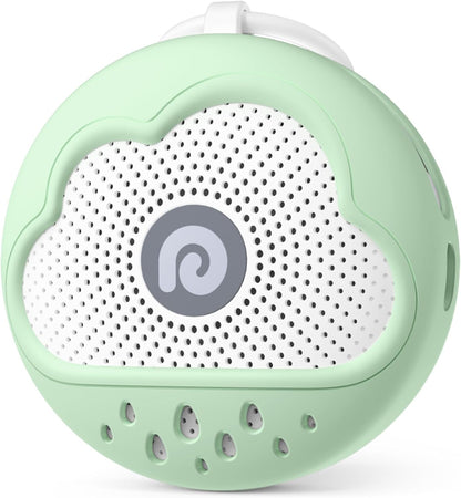 Dreamegg White Noise Machine - Portable Sound Machine Baby with Safe Silicone Cover, Features Powerful Battery, 21 Soothing Sound, Noise Canceling for Sleeping, Baby Registry Gift, Nursery(Blue)